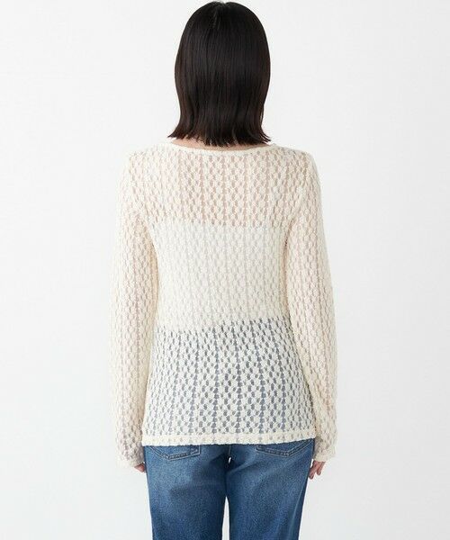 SHIPS / シップス Tシャツ | SHIPS Colors:〈手洗い可能〉ストレッチ レース ボートネック インナー | 詳細5