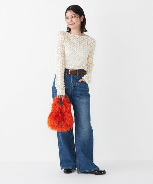 SHIPS / シップス Tシャツ | SHIPS Colors:〈手洗い可能〉ストレッチ レース ボートネック インナー | 詳細10