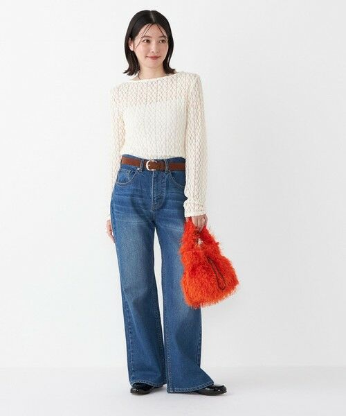 SHIPS / シップス Tシャツ | SHIPS Colors:〈手洗い可能〉ストレッチ レース ボートネック インナー | 詳細12