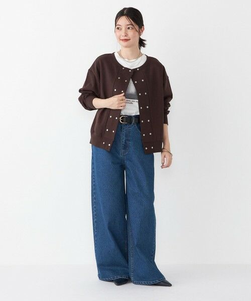 SHIPS / シップス スウェット | SHIPS Colors:〈手洗い可能〉USA 裏毛 ドットボタン 2WAY プルオーバー | 詳細11