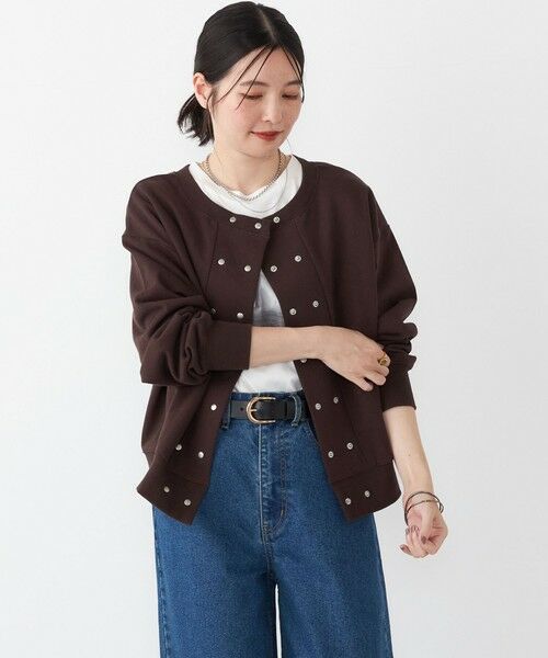 SHIPS / シップス スウェット | SHIPS Colors:〈手洗い可能〉USA 裏毛 ドットボタン 2WAY プルオーバー | 詳細13