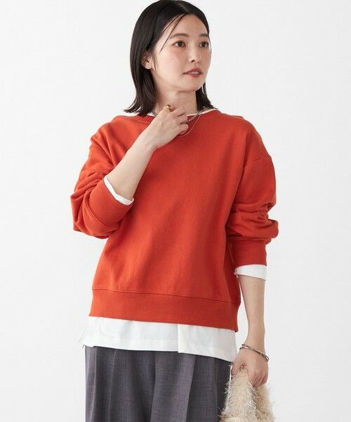 SHIPS / シップス スウェット | SHIPS Colors:〈手洗い可能〉USA 裏毛 ドットボタン 2WAY プルオーバー | 詳細24