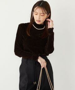 SHIPS / シップス カットソー（半袖以外） | SHIPS Colors:〈手洗い可能〉フロッキー メッシュ タートルネック インナートップス