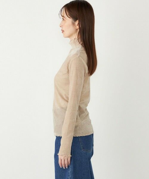 SHIPS / シップス カットソー（半袖以外） | SHIPS Colors:〈手洗い可能〉フロッキー メッシュ タートルネック インナートップス | 詳細9