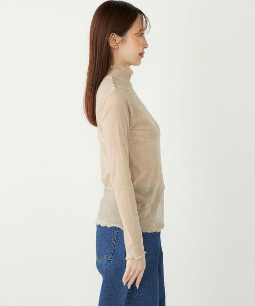 SHIPS / シップス カットソー（半袖以外） | SHIPS Colors:〈手洗い可能〉フロッキー メッシュ タートルネック インナートップス | 詳細11