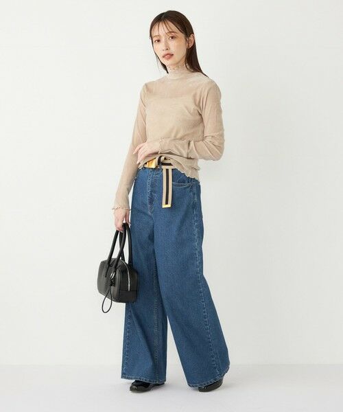 SHIPS / シップス カットソー（半袖以外） | SHIPS Colors:〈手洗い可能〉フロッキー メッシュ タートルネック インナートップス | 詳細17