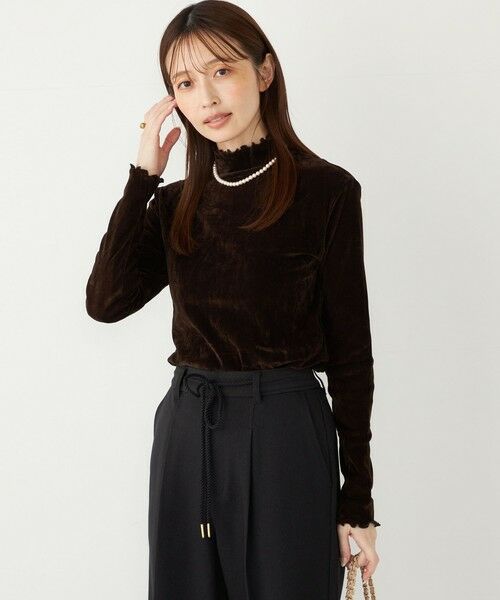 SHIPS / シップス カットソー（半袖以外） | SHIPS Colors:〈手洗い可能〉フロッキー メッシュ タートルネック インナートップス | 詳細27