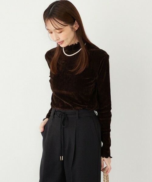 SHIPS / シップス カットソー（半袖以外） | SHIPS Colors:〈手洗い可能〉フロッキー メッシュ タートルネック インナートップス | 詳細28