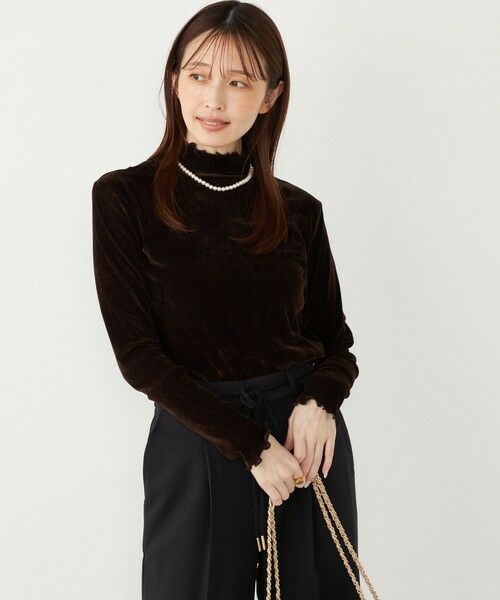 SHIPS / シップス カットソー（半袖以外） | SHIPS Colors:〈手洗い可能〉フロッキー メッシュ タートルネック インナートップス | 詳細29