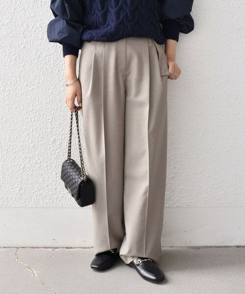 SHIPS / シップス その他パンツ | SHIPS Colors:〈手洗い可能〉TR ベルテッド タック パンツ | 詳細13