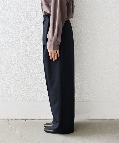 SHIPS / シップス その他パンツ | SHIPS Colors:〈手洗い可能〉TR ベルテッド タック パンツ | 詳細18