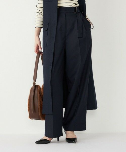 SHIPS / シップス その他パンツ | SHIPS Colors:〈手洗い可能〉TR ベルテッド タック パンツ | 詳細30