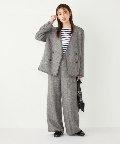 SHIPS / シップス その他パンツ | SHIPS Colors:フリンジ ヘリンボーン ワイド パンツ | 詳細20