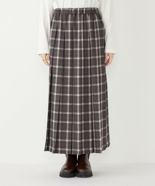 SHIPS / シップス ロング・マキシ丈スカート | SHIPS Colors:チェック ワイド プリーツ スカート | 詳細3