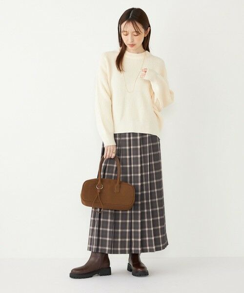 SHIPS / シップス ロング・マキシ丈スカート | SHIPS Colors:チェック ワイド プリーツ スカート | 詳細11