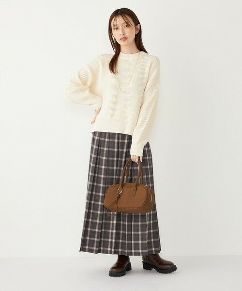 SHIPS / シップス ロング・マキシ丈スカート | SHIPS Colors:チェック ワイド プリーツ スカート | 詳細12