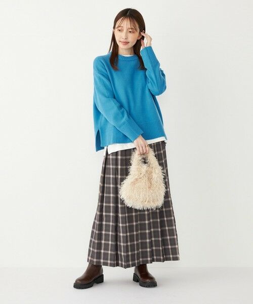 SHIPS / シップス ロング・マキシ丈スカート | SHIPS Colors:チェック ワイド プリーツ スカート | 詳細13