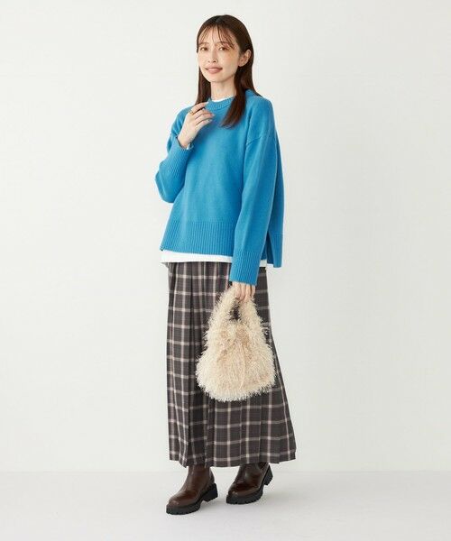 SHIPS / シップス ロング・マキシ丈スカート | SHIPS Colors:チェック ワイド プリーツ スカート | 詳細14