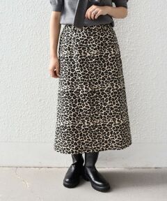 SHIPS / シップス ロング・マキシ丈スカート | SHIPS Colors:〈手洗い可能〉レオパード ジャカード スカート