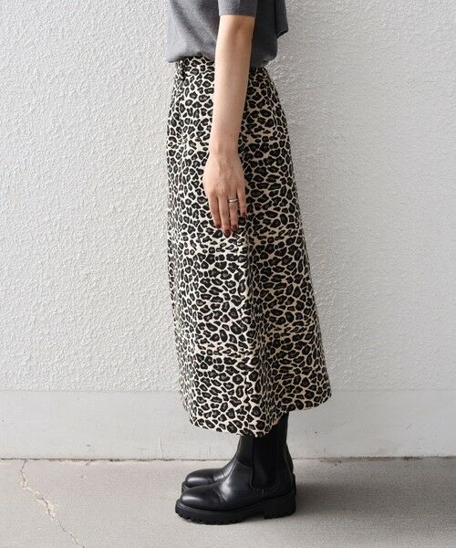 SHIPS / シップス ロング・マキシ丈スカート | SHIPS Colors:〈手洗い可能〉レオパード ジャカード スカート | 詳細11