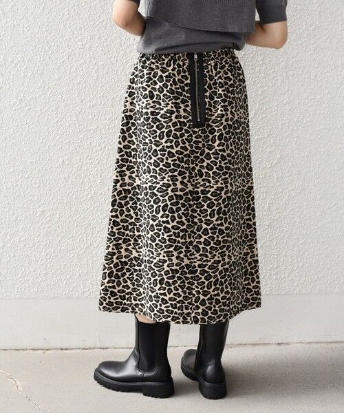 SHIPS / シップス ロング・マキシ丈スカート | SHIPS Colors:〈手洗い可能〉レオパード ジャカード スカート | 詳細15