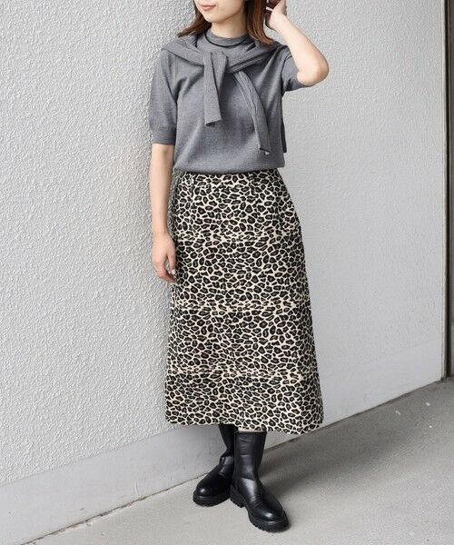 SHIPS / シップス ロング・マキシ丈スカート | SHIPS Colors:〈手洗い可能〉レオパード ジャカード スカート | 詳細18