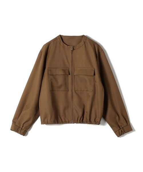 SHIPS / シップス ブルゾン | SHIPS Colors:〈手洗い可能〉ツイル ノーカラー ジップブルゾン | 詳細1