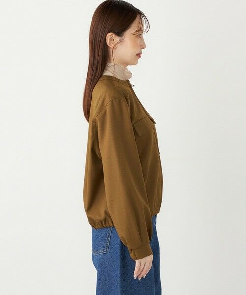 SHIPS / シップス ブルゾン | SHIPS Colors:〈手洗い可能〉ツイル ノーカラー ジップブルゾン | 詳細6