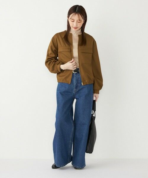 SHIPS / シップス ブルゾン | SHIPS Colors:〈手洗い可能〉ツイル ノーカラー ジップブルゾン | 詳細12