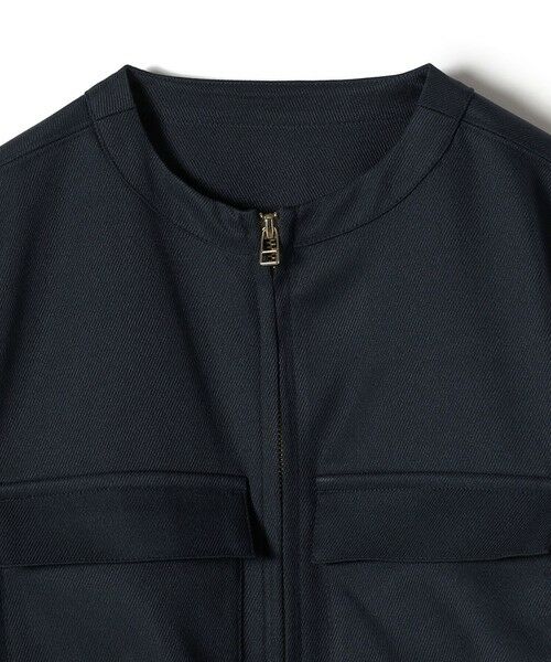 SHIPS / シップス ブルゾン | SHIPS Colors:〈手洗い可能〉ツイル ノーカラー ジップブルゾン | 詳細17