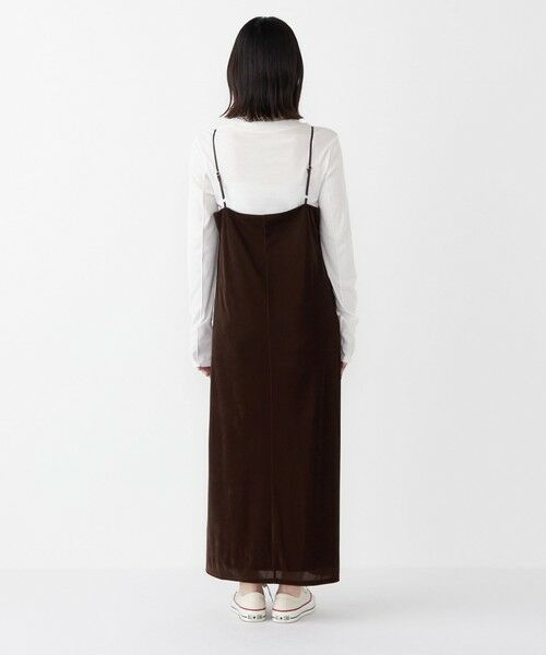 SHIPS / シップス ロング・マキシ丈ワンピース | SHIPS Colors:〈手洗い可能〉ポリエステルベロア キャミ ワンピース | 詳細19