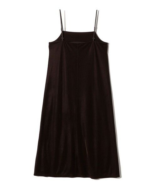 SHIPS / シップス ロング・マキシ丈ワンピース | SHIPS Colors:〈手洗い可能〉ポリエステルベロア キャミ ワンピース | 詳細9