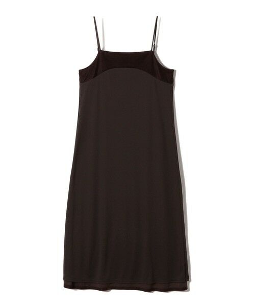 SHIPS / シップス ロング・マキシ丈ワンピース | SHIPS Colors:〈手洗い可能〉ポリエステルベロア キャミ ワンピース | 詳細10