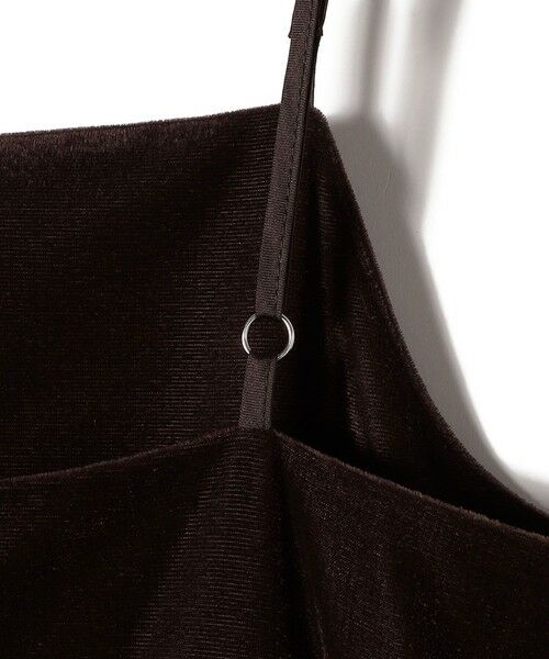 SHIPS / シップス ロング・マキシ丈ワンピース | SHIPS Colors:〈手洗い可能〉ポリエステルベロア キャミ ワンピース | 詳細14