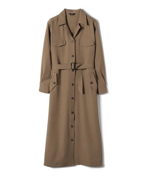 SHIPS / シップス ロング・マキシ丈ワンピース | SHIPS Colors:〈手洗い可能〉開襟 ベルテッド シャツ ワンピース◇ | 詳細1