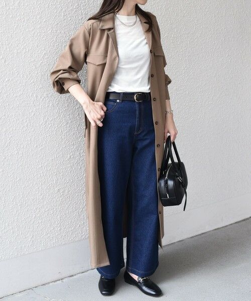 SHIPS / シップス ロング・マキシ丈ワンピース | SHIPS Colors:〈手洗い可能〉開襟 ベルテッド シャツ ワンピース◇ | 詳細4