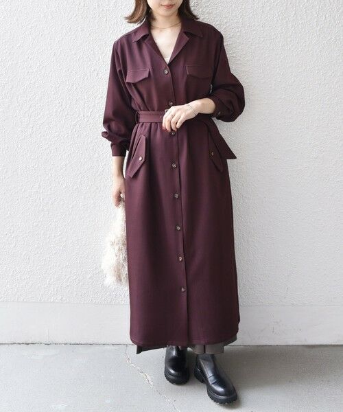 SHIPS / シップス ロング・マキシ丈ワンピース | SHIPS Colors:〈手洗い可能〉開襟 ベルテッド シャツ ワンピース◇ | 詳細19