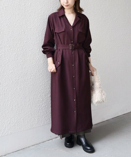 SHIPS / シップス ロング・マキシ丈ワンピース | SHIPS Colors:〈手洗い可能〉開襟 ベルテッド シャツ ワンピース◇ | 詳細21