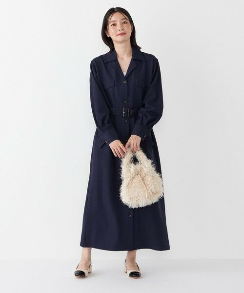 SHIPS / シップス ロング・マキシ丈ワンピース | SHIPS Colors:〈手洗い可能〉開襟 ベルテッド シャツ ワンピース◇ | 詳細29