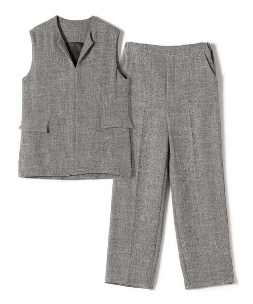 SHIPS Colors:〈手洗い可能〉ベスト × パンツ バスケット セットアップ