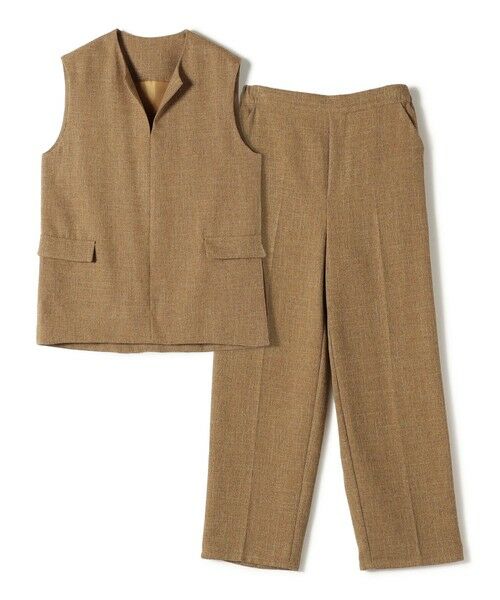 SHIPS / シップス サロペット・オールインワン | SHIPS Colors:〈手洗い可能〉ベスト × パンツ バスケット セットアップ（キャメル）