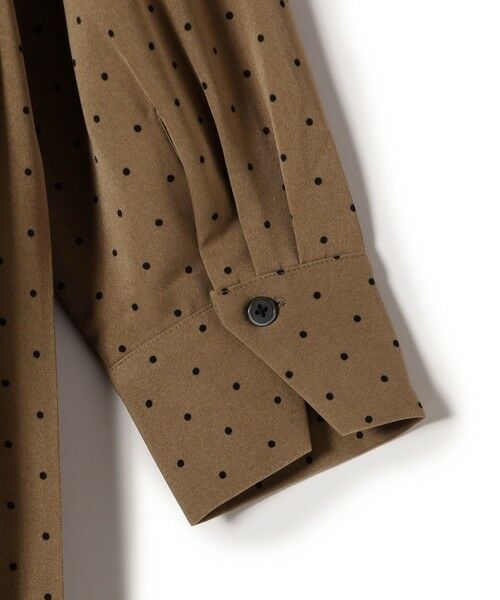 SHIPS / シップス ロング・マキシ丈ワンピース | SHIPS Colors:〈手洗い可能〉ドット プリント プリーツ シャツ ワンピース | 詳細14