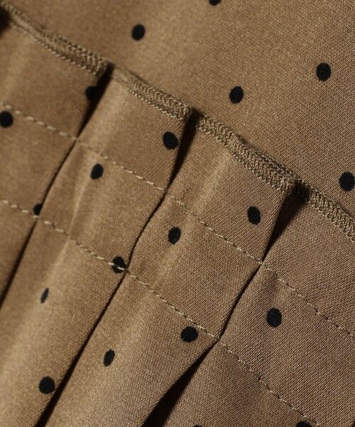 SHIPS / シップス ロング・マキシ丈ワンピース | SHIPS Colors:〈手洗い可能〉ドット プリント プリーツ シャツ ワンピース | 詳細15