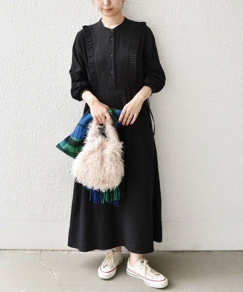 SHIPS / シップス ロング・マキシ丈ワンピース | SHIPS Colors:〈手洗い可能〉プリーツ デザイン ロングスリーブ ワンピース◇ | 詳細3