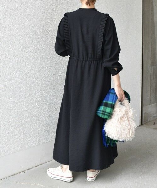 SHIPS / シップス ロング・マキシ丈ワンピース | SHIPS Colors:〈手洗い可能〉プリーツ デザイン ロングスリーブ ワンピース◇ | 詳細8