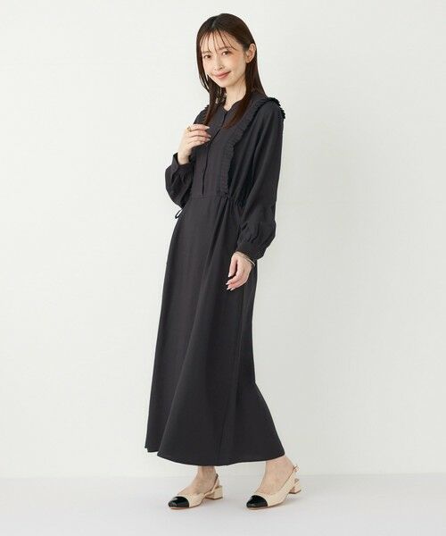 SHIPS / シップス ロング・マキシ丈ワンピース | SHIPS Colors:〈手洗い可能〉プリーツ デザイン ロングスリーブ ワンピース◇ | 詳細24