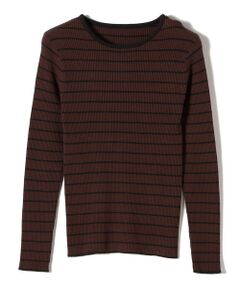 SHIPS / シップス ニット・セーター | SHIPS Colors:〈手洗い可〉ボーダー リブ クルーネック ニット◇