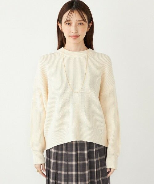 SHIPS / シップス ニット・セーター | SHIPS Colors:〈手洗い可能〉畦 クルーネック ニット◇ | 詳細3