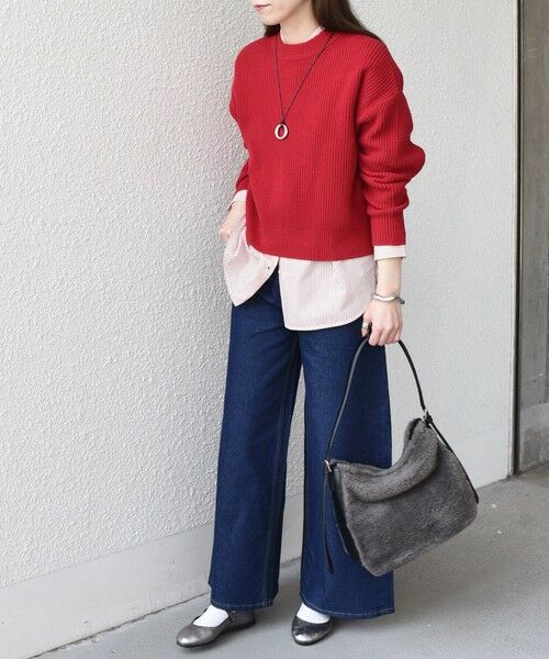 SHIPS / シップス ニット・セーター | SHIPS Colors:〈手洗い可能〉畦 クルーネック ニット◇ | 詳細19