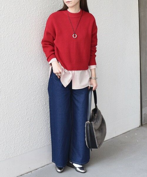 SHIPS / シップス ニット・セーター | SHIPS Colors:〈手洗い可能〉畦 クルーネック ニット◇ | 詳細24